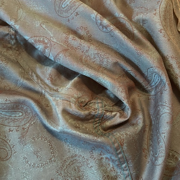 Robert Graham 3XL Classic Fit Turquoise Paisley button down shirt - Picture 9 of 14